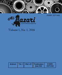 					View Vol. 1 No. 1 (2016): Al-Jazari: Journal of Mechanical Engineering
				
