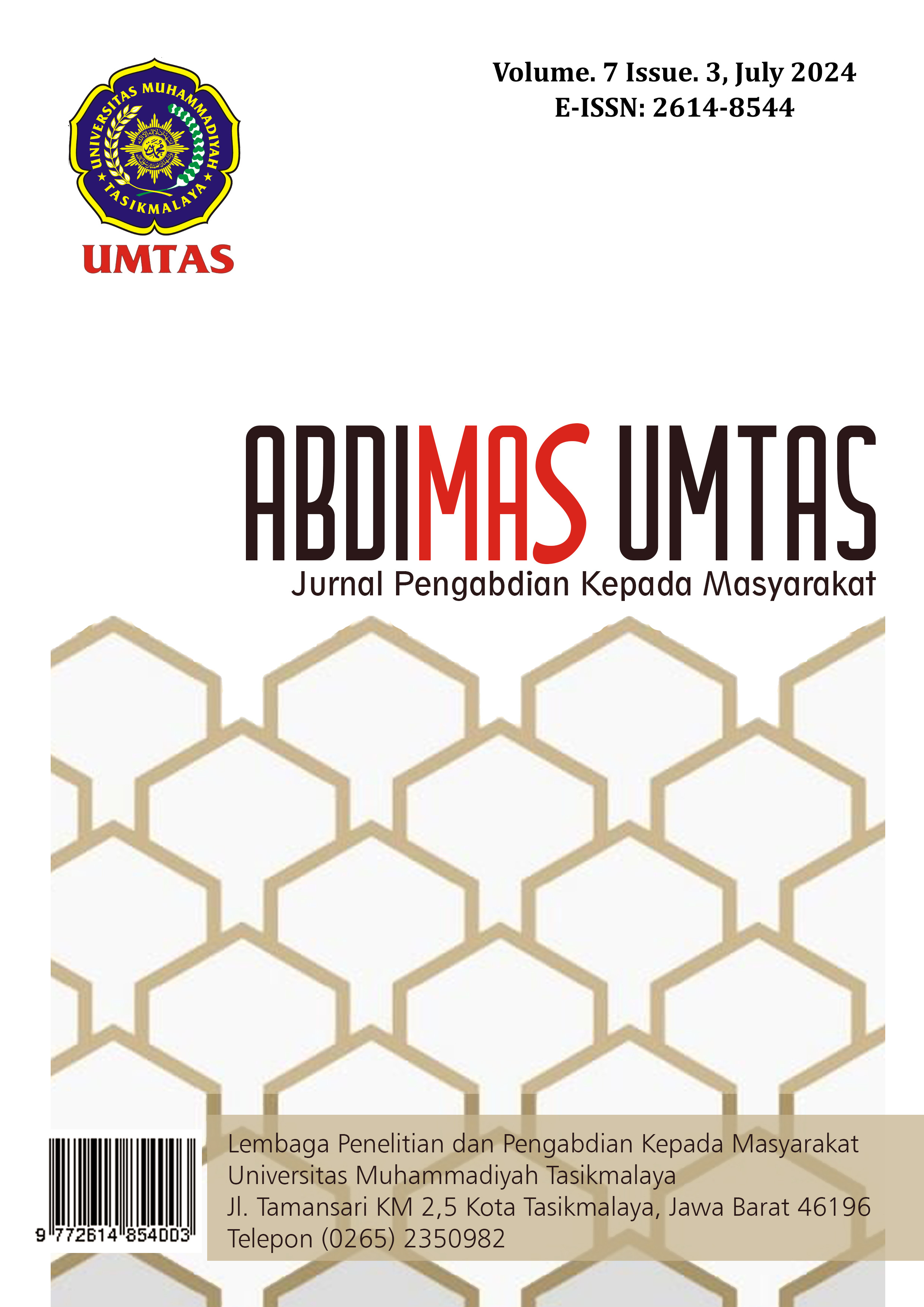 					View Vol. 7 No. 3 (2024): ABDIMAS UMTAS: Jurnal Pengabdian Kepada Masyarakat
				