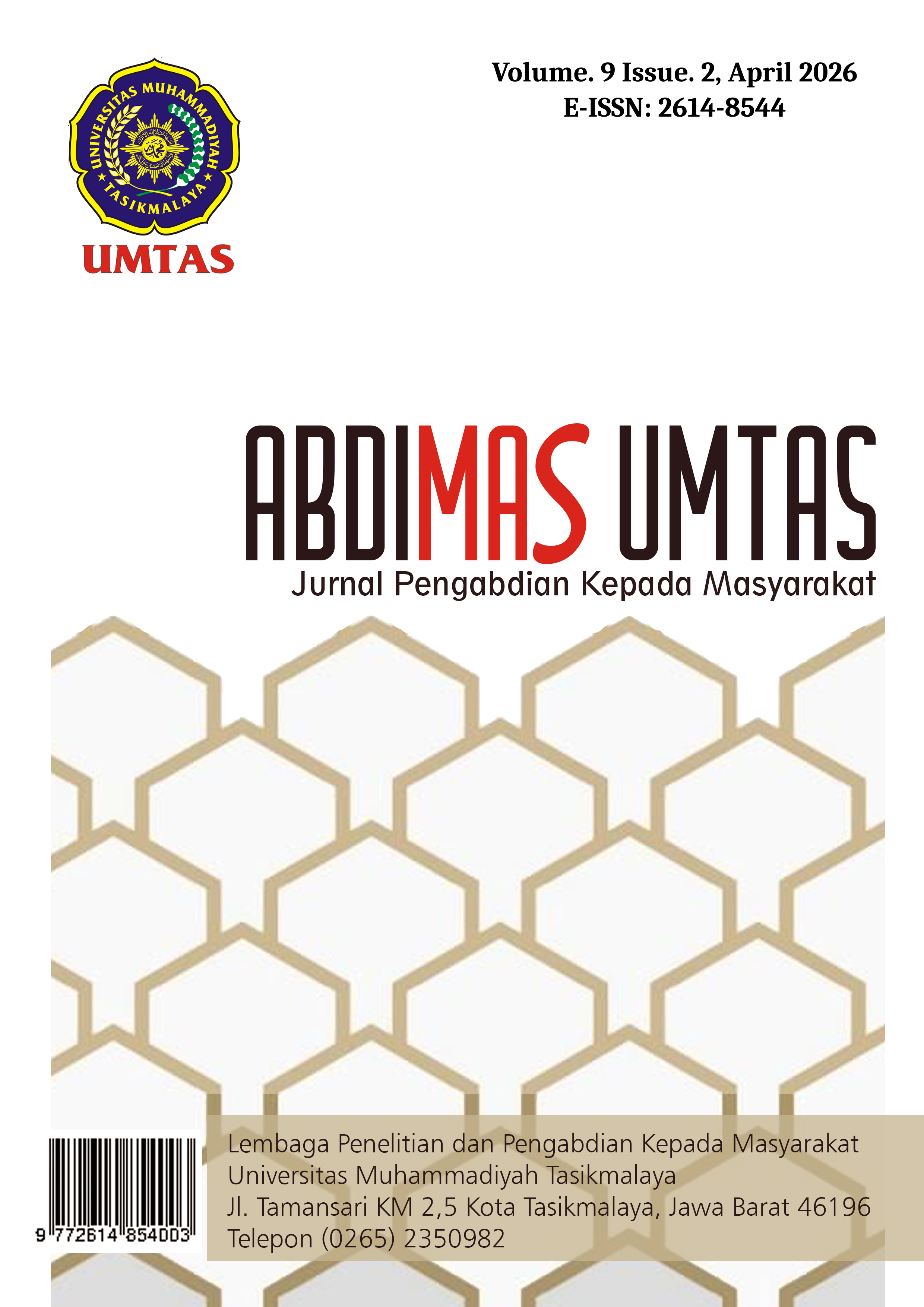 					View Vol. 9 No. 2 (2026): ABDIMAS UMTAS: Jurnal Pengabdian Kepada Masyarakat
				